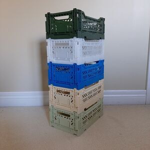 Set of 5 Aykasa Mini Box Folding Crates